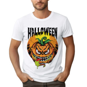 KOSZULKA Z NADRUKIEM NA HALLOWEEN, STRASZNA DYNIA