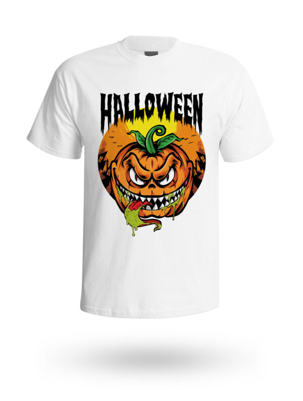 KOSZULKA Z NADRUKIEM NA HALLOWEEN, STRASZNA DYNIA