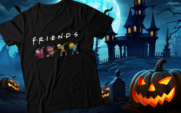 KOSZULKA Z NADRUKIEM NA HALLOWEEN, FRIENDS