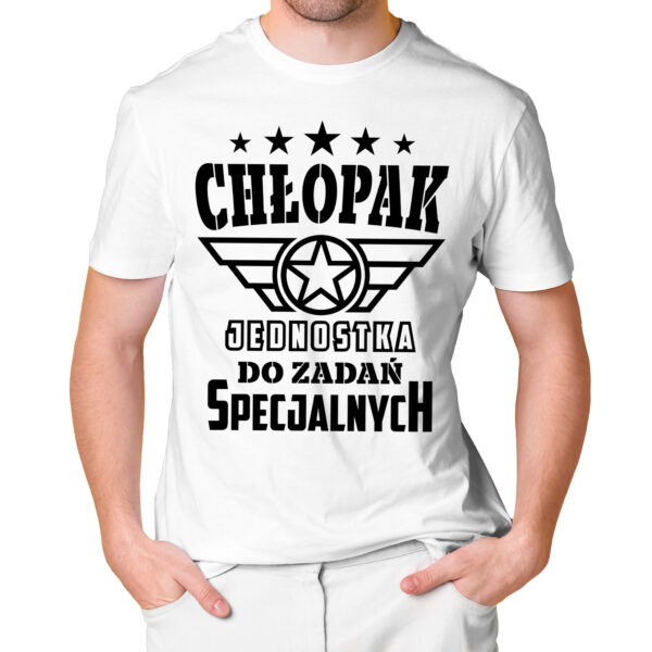 KOSZULKA NA DZIEŃ CHŁOPAKA, WALENTYNKI - CHŁOPAK JEDNOSTKA DO ZADAŃ SPECJALNYCH