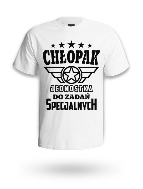 KOSZULKA NA DZIEŃ CHŁOPAKA, WALENTYNKI - CHŁOPAK JEDNOSTKA DO ZADAŃ SPECJALNYCH