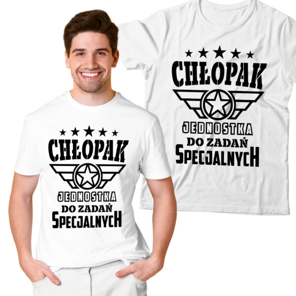 KOSZULKA NA DZIEŃ CHŁOPAKA, WALENTYNKI - CHŁOPAK JEDNOSTKA DO ZADAŃ SPECJALNYCH