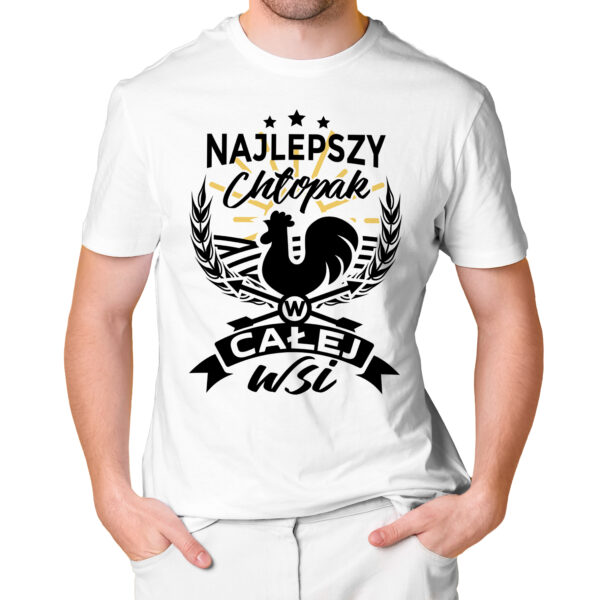 KOSZULKA NA DZIEŃ CHŁOPAKA, WALENTYNKI - NAJLEPSZY CHŁOPAK W CAŁEJ WSI