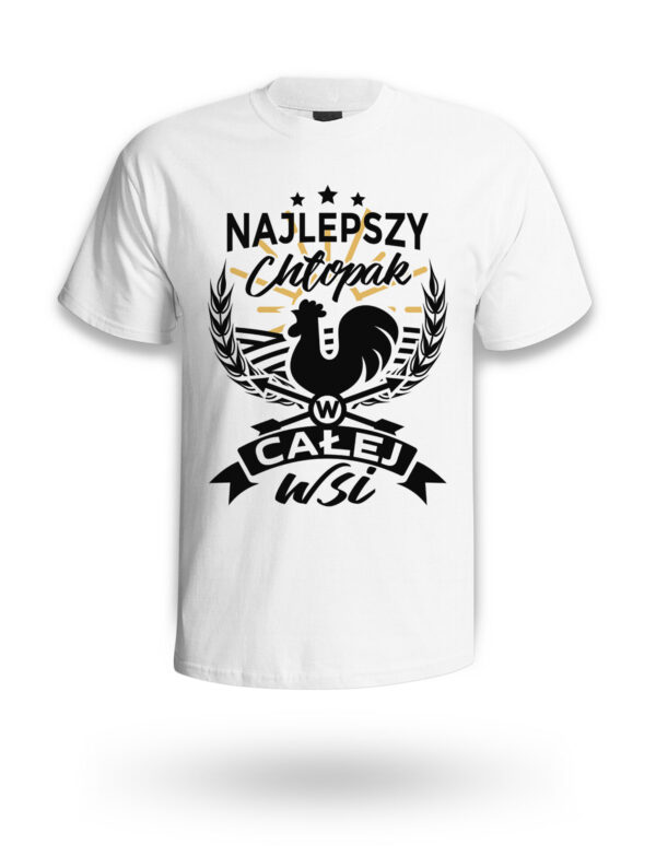 KOSZULKA NA DZIEŃ CHŁOPAKA, WALENTYNKI - NAJLEPSZY CHŁOPAK W CAŁEJ WSI