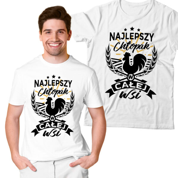 KOSZULKA NA DZIEŃ CHŁOPAKA, WALENTYNKI - NAJLEPSZY CHŁOPAK W CAŁEJ WSI