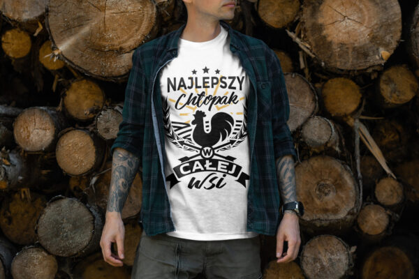 KOSZULKA NA DZIEŃ CHŁOPAKA, WALENTYNKI - NAJLEPSZY CHŁOPAK W CAŁEJ WSI