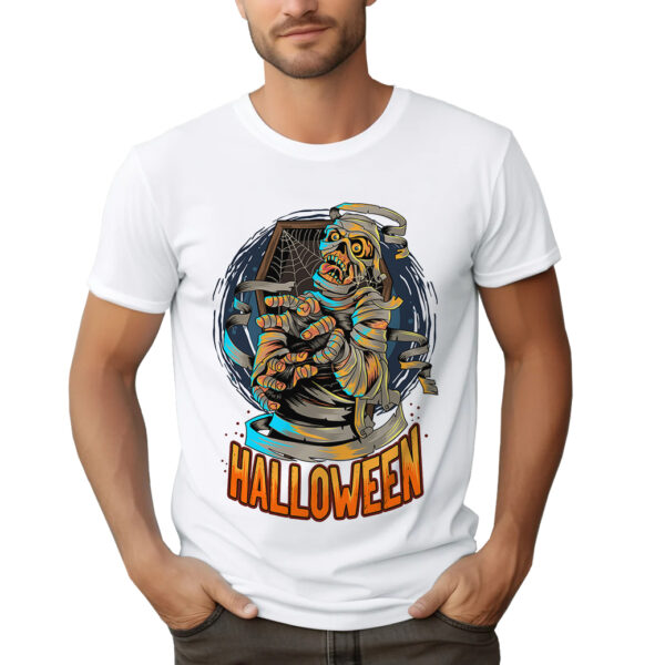 KOSZULKA Z NADRUKIEM NA HALLOWEEN MUMIA