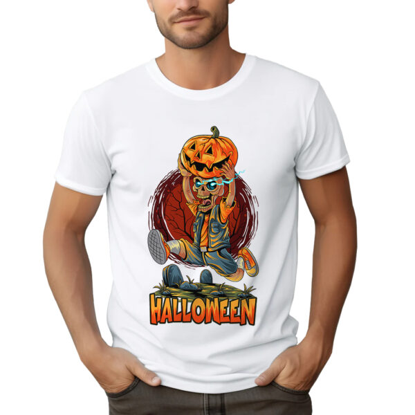 KOSZULKA Z NADRUKIEM NA HALLOWEEN CUKIEREK ALBO PSIKUS