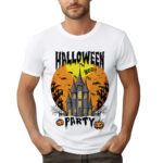 KOSZULKA Z NADRUKIEM NA HALLOWEEN, STRASZNY ZAMEK