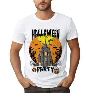 KOSZULKA Z NADRUKIEM NA HALLOWEEN, STRASZNY ZAMEK