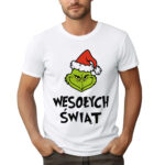 KOSZULKA Z NADRUKIEM NA ŚWIĘTA BOŻEGO NARODZENIA - GRINCH WESOŁYCH ŚWIĄT