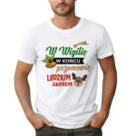 KOSZULKA Z NADRUKIEM NA ŚWIĘTA BOŻEGO NARODZENIA - W WIGILIĘ W KOŃCU PRZEMÓWIĘ LUDZKIM GŁOSEM