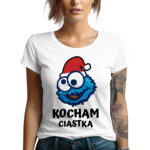 KOSZULKA Z NADRUKIEM NA ŚWIĘTA BOŻEGO NARODZENIA - KOCHAM CIASTKA