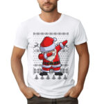 KOSZULKA Z NADRUKIEM NA ŚWIĘTA BOŻEGO NARODZENIA - Dabbing Santa Claus