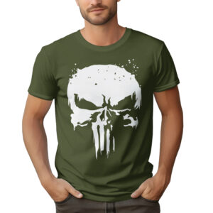 KOSZULKA Z NADRUKIEM PUNISHER PUNISZER CZASZKA CZACHA