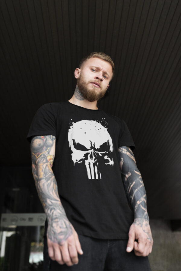 KOSZULKA Z NADRUKIEM PUNISHER PUNISZER CZASZKA CZACHA