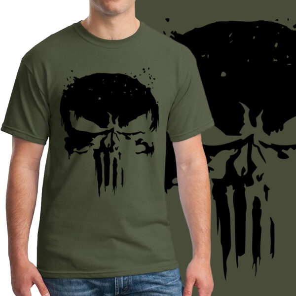KOSZULKA Z NADRUKIEM PUNISHER PUNISZER CZASZKA CZACHA