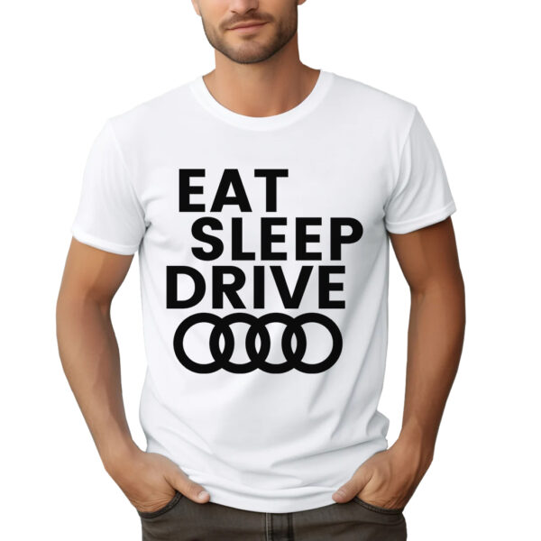 KOSZULKA Z NADRUKIEM AUDI EAT SLEEP DRIVE AUDI