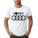 KOSZULKA Z NADRUKIEM AUDI I LOVE MY AUDI