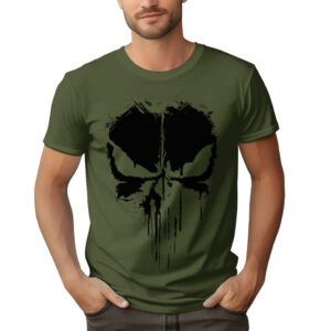 KOSZULKA Z NADRUKIEM PUNISHER PUNISZER CZASZKA CZACHA