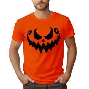 KOSZULKA Z NADRUKIEM NA HALLOWEEN, STRASZNA DYNIA