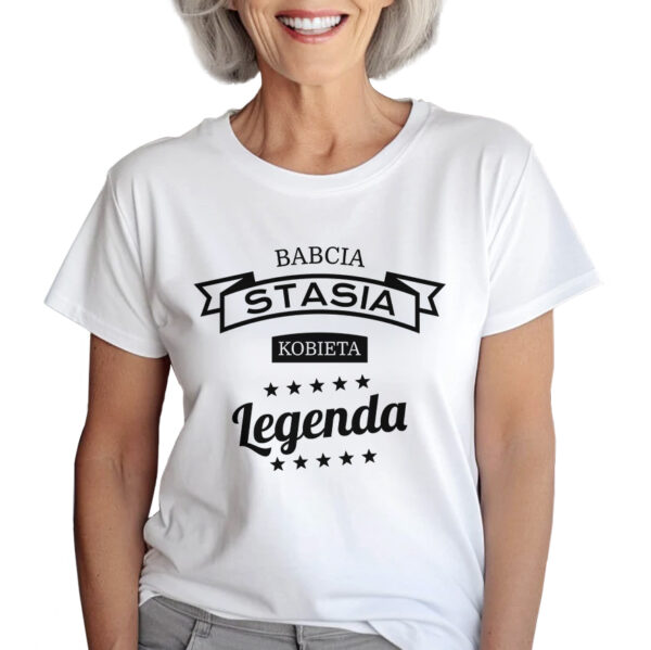 KOSZULKA Z NADRUKIEM NA DZIEŃ BABACI - KOBIETA LEGENDA