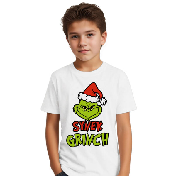 Świąteczna koszulka na Mikołaja prezent pod choinkę SYNEK GRINCH