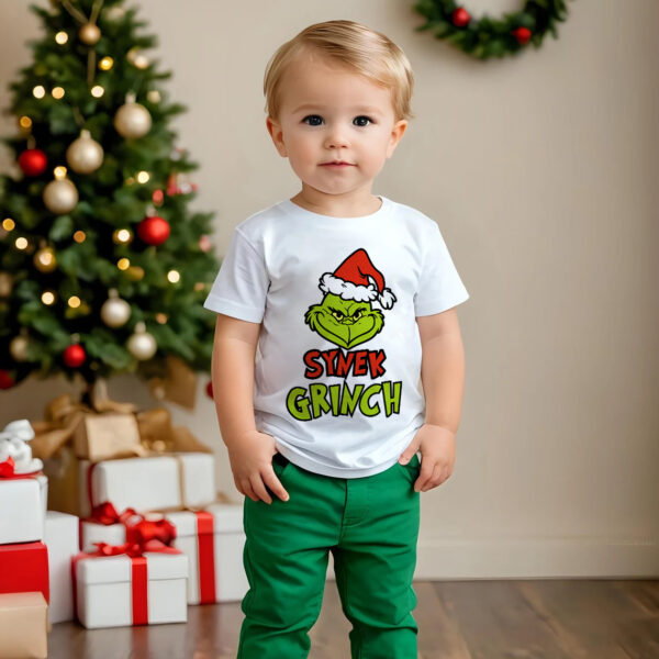Świąteczna koszulka na Mikołaja prezent pod choinkę SYNEK GRINCH