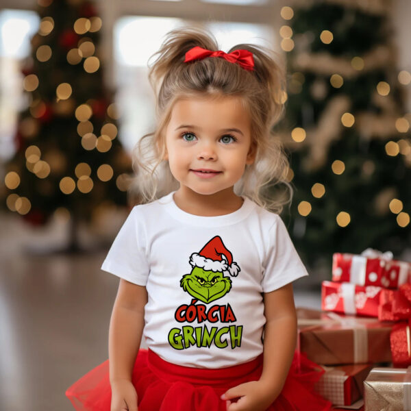 Świąteczna koszulka na Mikołaja prezent pod choinkę CÓRCIA GRINCH