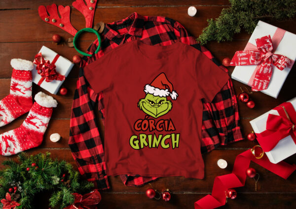 Świąteczna koszulka na Mikołaja prezent pod choinkę CÓRCIA GRINCH