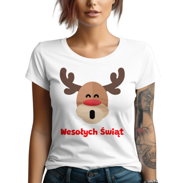 KOSZULKA Z NADRUKIEM NA ŚWIĘTA BOŻEGO NARODZENIA PREZENT POD CHOINKĘ
