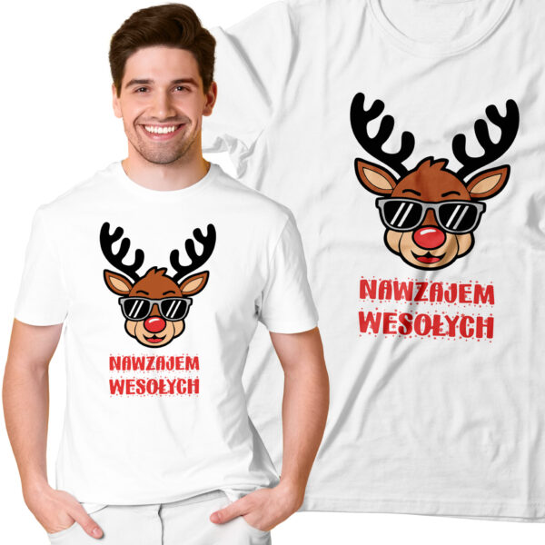 NAWZAJEM WESOŁYCH - KOSZULKA NA MIKOŁAJA POD CHOINKĘ PREZENT NA ŚWIĘTA