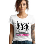 WIECZÓR PANIEŃSKI - koszulka damska z nadrukiem na wieczór panieński. Prezent dla Panny Młodej.