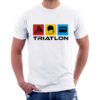 TRIATLON - śmieszna koszulka męska z nadrukiem. Prezent na urodziny święta walentynki dzień chłopaka dzień ojca.