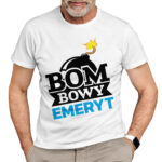 KOSZULKA BOMBOWY EMERYT - koszulka męska z nadrukiem dla emeryta
