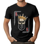 KRÓL CZERWO KIER KING - Koszulka męska z nadrukiem na walentynki, dzień chłopaka. Prezent na urodziny, święta, dzień ojca.