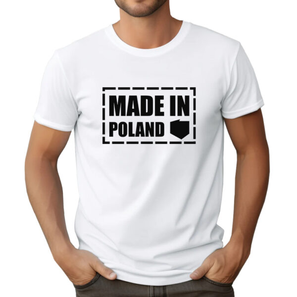 MADE IN POLAND - koszulka męska z patriotycznym nadrukiem.