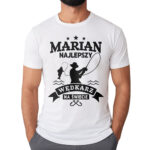 Koszulka dla wędkarza z nadrukiem na ryby dla męża faceta chłopaka męska