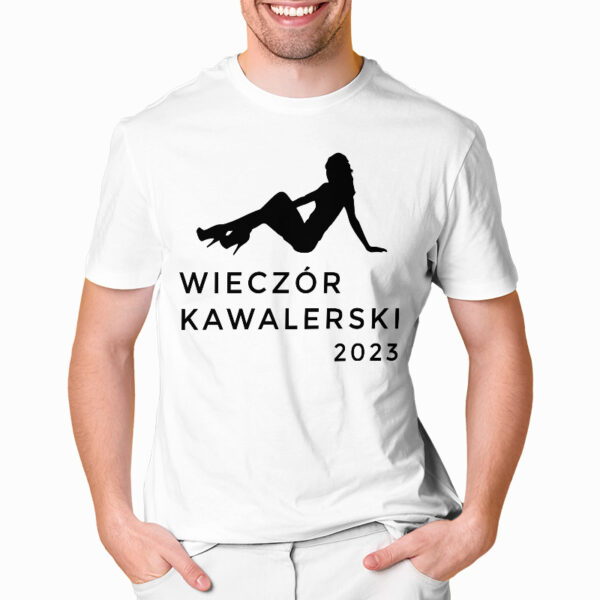 WIECZÓR KAWALERSKI 2025 - koszulka męska z nadrukiem na wieczór kawalerski. Prezent dla Pana Młodego. Koszulki dla ekipy Pana Młodego