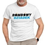 KOSZULKA BOMBOWY DZIADEK - koszulka męska z nadrukiem na dzień dziadka. Prezent dla dziadka.