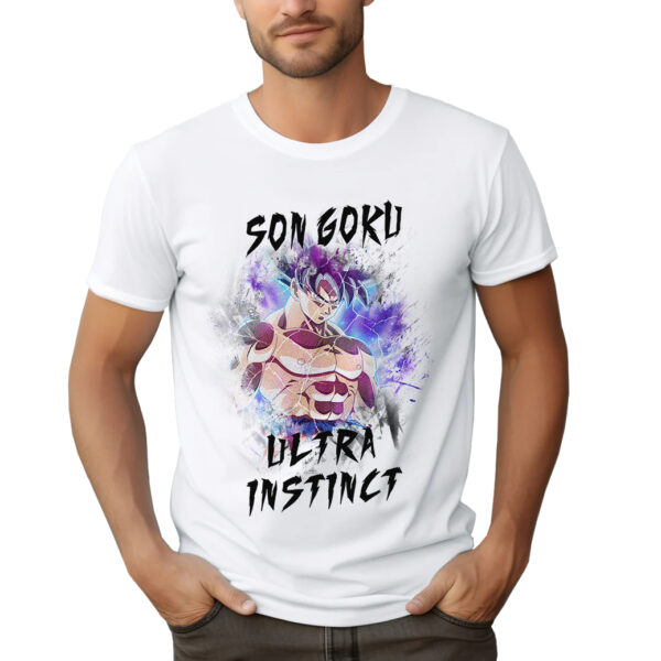 SON GOKU ULTRA INSTINCT - męska koszulka z nadrukiem dragon ball