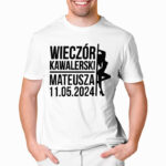 KOSZULKA NA KAWALERSKI PERSONALIZOWANA - koszulka męska z nadrukiem na wieczór kawalerski. Prezent dla Pana Młodego. Koszulki dla ekipy Pana Młodego