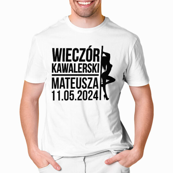 KOSZULKA NA KAWALERSKI PERSONALIZOWANA - koszulka męska z nadrukiem na wieczór kawalerski. Prezent dla Pana Młodego. Koszulki dla ekipy Pana Młodego