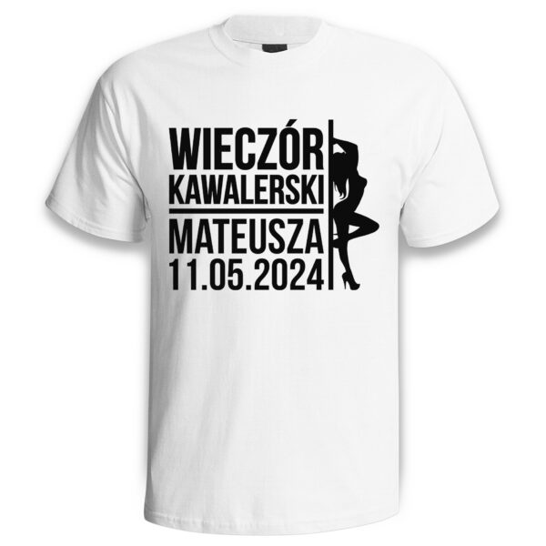 KOSZULKA NA KAWALERSKI PERSONALIZOWANA - koszulka męska z nadrukiem na wieczór kawalerski. Prezent dla Pana Młodego. Koszulki dla ekipy Pana Młodego