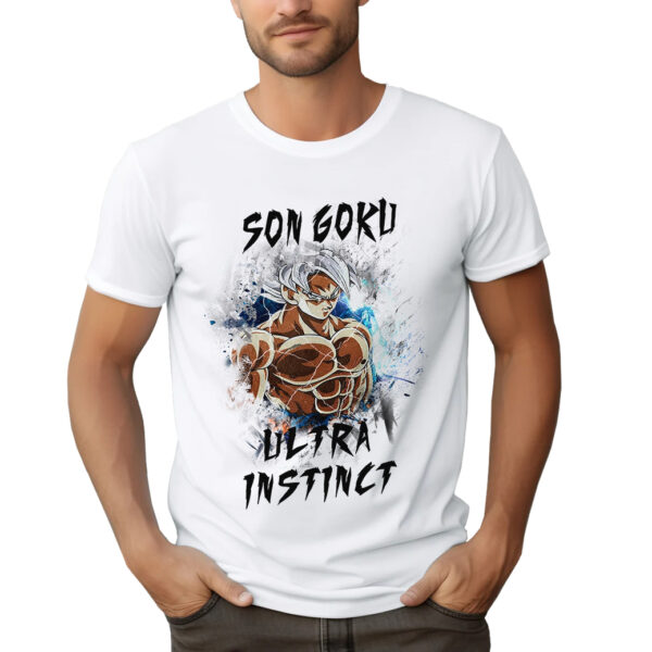 SON GOKU ULTRA INSTINCT - męska koszulka z nadrukiem dragon ball