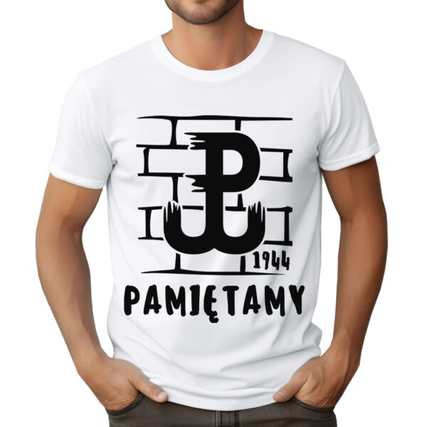 1944 PAMIĘTAMY - koszulka męska z patriotycznym nadrukiem.