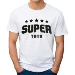 SUPER TATA - koszulka męska z nadrukiem na dzień ojca. Prezent dla Taty.