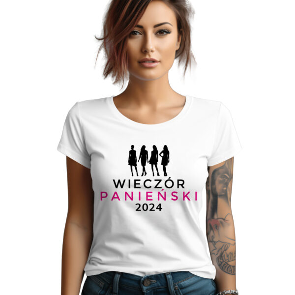 KOSZULKA NA WIECZÓR PANIEŃSKI 2025 - koszulka damska z nadrukiem na wieczór panieński. Prezent dla Panny Młodej. Koszulki dla ekipy Panny Młodej