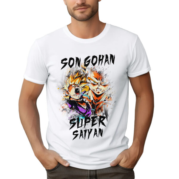 SON GOHAN SUPER SAIYAN - męska koszulka z nadrukiem dragon ball