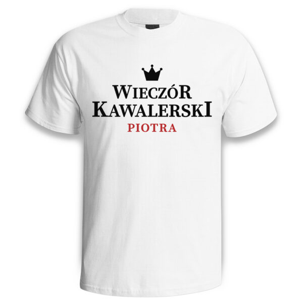 koszulka męska z nadrukiem na wieczór kawalerski, pełna personalizacja. Prezent dla Pana Młodego. Koszulki dla ekipy Pana Młodego
